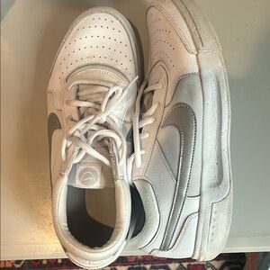 White and Gray Tennis/ Turf Shoes size 9.5